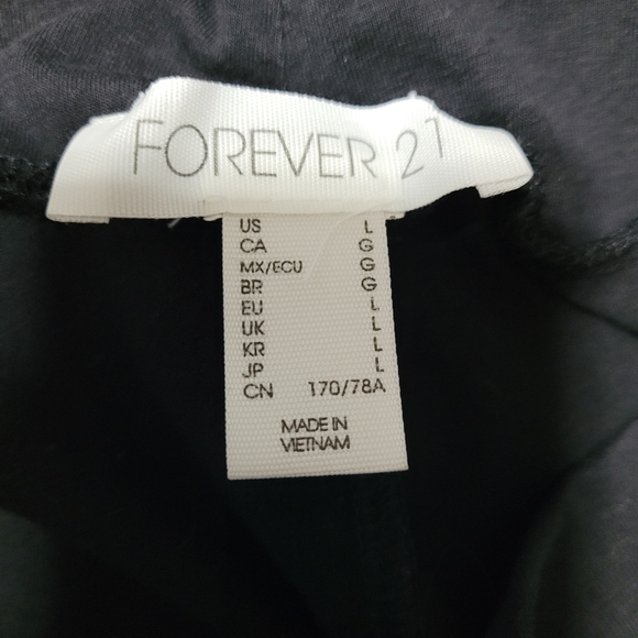 Forever 21 Womens US M Yoga Pants/Leggings Black - Picture 3 of 3